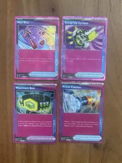 (4) Pokemon TCG ACE SPEC Set Prismatic Evolutions Max Rod Prime Catcher NM - Image 1