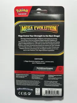 Pokemon Mega Evolution Factory Sealed Blister Booster Pack Drifblim w/ Coin 820650853319 - Image 2