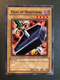 Yugioh - Trial of Nightmare LOB-012 Common Unlimited 1996 NM - Image 1