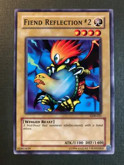 Yugioh - Fiend Reflection #2 LOB-021 Common Unlimited 1996 NM - Image 1