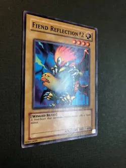 Yugioh - Fiend Reflection #2 LOB-021 Common Unlimited 1996 NM - Image 2