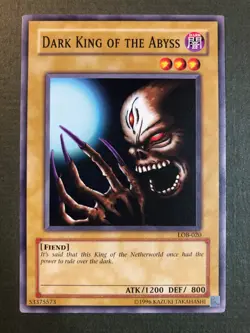 Yugioh - Dark King of the Abyss LOB-020 Common Unlimited 1996 NM! - Image 1