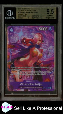 VINSMOKE REIJU ONE PIECE OP12-063 2025 LEGACY OF THE MASTER - ENG BGS 9,5 - Image 1