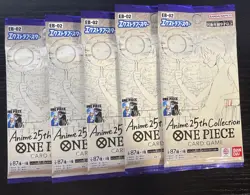 One Piece TCG EB-02 Extra Booster Anime 25th Collection 5 Pack Lot FAST SHIP!! - Image 1