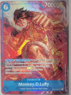 Monkey D. Luffy - OP02-062 Alt Art - Paramount War - One Piece English - Image 1