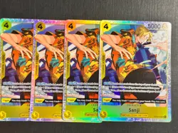 One Piece TCG - Sanji SR Playset (x4) ST29-004 - Starter Deck 29 (Egghead) - Image 1