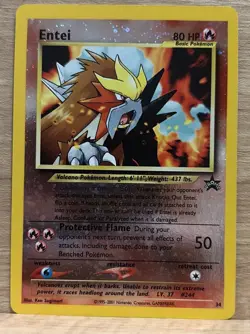 Pokemon TCG Entei #34 Reverse Holo Promo Card - Image 1