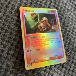 Growlithe 65/100 EX Sandstorm 2003 Reverse Holo Pokemon Card E Series Mint - Image 2