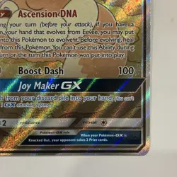 Pokemon TCG Eevee GX Full Art Promo Holo SM233 SM 2019 Basic Q-rais Card - Image 5