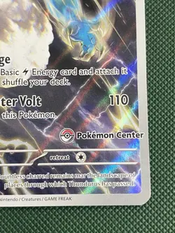 Pokemon TCG Card Thundurus SVP 209 Pokemon Center Stamped Promo Black Bolt - Image 2