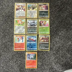 Job Lot Pokemon Cards Holo 10 Cards Mint Condition - Image 1