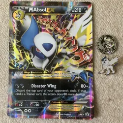Pokemon TCG - Mega Absol Premium Collection - Accessories Jumbo card Pin Coin - Image 1