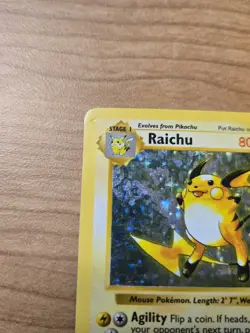 Pokemon TCG Raichu Base Set Holo Shadowless Card 14/102 - Image 2