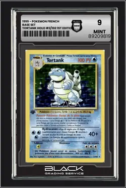 🔥1999 POKEMON CARD FRENCH BASE SET 1. EDITION TORTANK HOLO RARE MT 9 BGS🔥 - Image 1