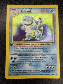🔥1999 POKEMON CARD FRENCH BASE SET 1. EDITION TORTANK HOLO RARE MT 9 BGS🔥 - Image 3