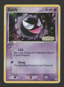 Gastly Reverse Holo EX Legend Maker 52/92 ENG - Pokemon Card - Image 1