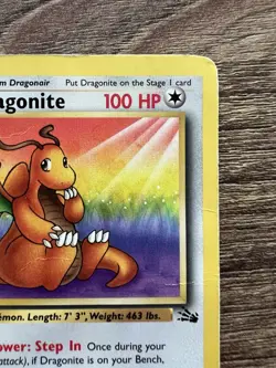 Pokemon TCG Dragonite 19/62 Fossil Non-Holo Rare Card WOTC MP - Image 5