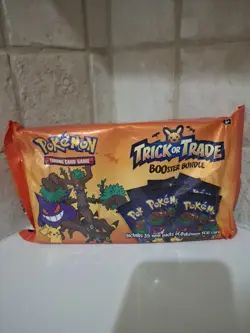 Pokemon 2024 Trick or Trade Halloween Booster Pack 35 Mini Packs 105 Cards Total - Image 1