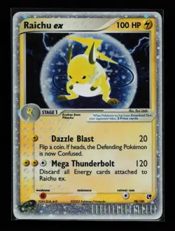 Raichu ex 98/100 Ultra Rare Sandstorm Pokemon Card - Image 1