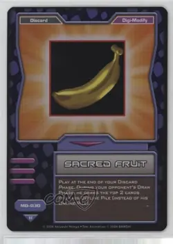 2005 Digimon - Digital Monsters Collectible Card Game Sacred Fruit #MD-030 - Image 1