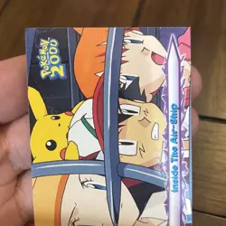 2000 Topps Pokemon the Movie #36 Inside the Air-Ship Blue Logo 1st TCG Card - Image 2
