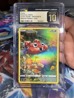 CGC 10 Pristine Parasect GG32/GG70 Galarian Gallery Crown Zenith Pokemon Card - Image 1
