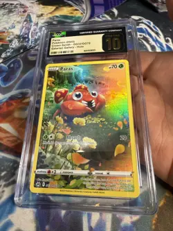 CGC 10 Pristine Parasect GG32/GG70 Galarian Gallery Crown Zenith Pokemon Card - Image 4