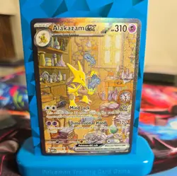 Alakazam ex 201/165 Sv: Scarlet & Violet 151 Full Art Holo Pokemon Trading Card - Image 1