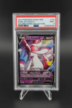 PSA 9 Dark Sylveon V SWSH BSP #134 Celebrations Collection Promo Cards Holo - Image 1