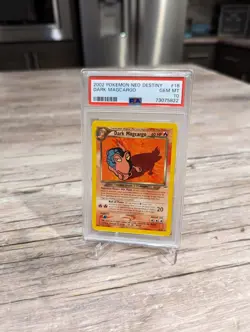 2002 PSA 10 Pokemon Non-Holo Dark Magcargo 18/105 Neo Destiny Unlimited - Image 1