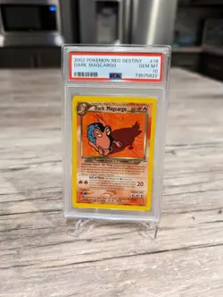2002 PSA 10 Pokemon Non-Holo Dark Magcargo 18/105 Neo Destiny Unlimited - Image 2