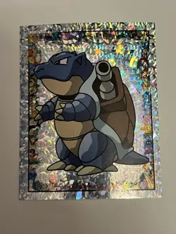 Blastoise Merlin Pokemon Album Stickers Silver Prism #S4 1999 NM - Image 1