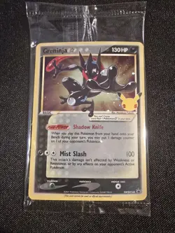 Pokemon TCG Greninja Gold Star SWSH144 Celebration Promo Sealed - Image 1