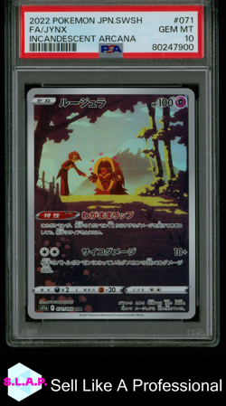 FA/JYNX INCANDESCENT ARCANA POKEMON JAP SWSH INCANDESCENT ARCANA 2022 071 PSA 10 - Image 1