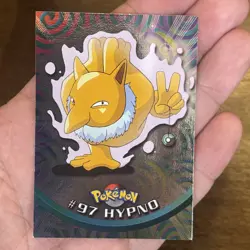 2000 Topps L Pokemon TV Animation Edition Series 2 Hypno #9 Foil Holo - Image 3