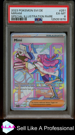 MIRIAM POKEMON 251 2023 SCARLET & VIOLET SIR GERMAN PSA 6 - Image 1