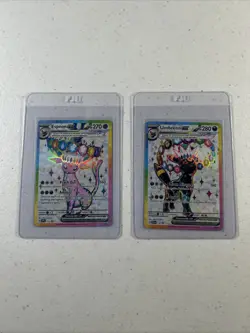 Pokemon TCG: Lot Of 2x Promos Umbreon 176, Espeon 175 Near Mint Prismatic Set #5 - Image 1