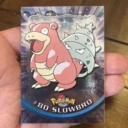 Pokemon TOPPS #80 Slowbro holo foil TV Animation Edition 2000 Rare Vintage TCG - Image 1
