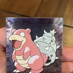 Pokemon TOPPS #80 Slowbro holo foil TV Animation Edition 2000 Rare Vintage TCG - Image 3