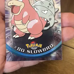 Pokemon TOPPS #80 Slowbro holo foil TV Animation Edition 2000 Rare Vintage TCG - Image 4