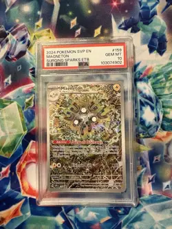 2024 POKEMON SVP EN-SV BLACK STAR PROMO #159 MAGNETON PSA 10 - Image 1
