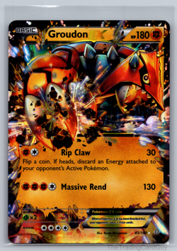 Pokemon TCG Groudon-EX 85/160 Primal Clash Holo LP 001 - Image 1