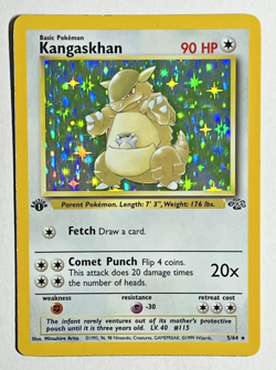 Pokemon 1999 Jungle Kangaskhan Holo 1st Edition 5/64 - Image 1