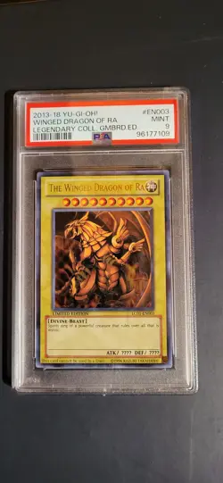 YU-GI-OH! LEGENDARY COLLECTION GAMEBOARD EDITION #EN003 WINGED DRAGON OF RA PSA9 - Image 1