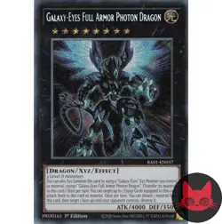 Yugioh Galaxy-Eyes Full Armor Photon Dragon RA01-EN037 Secret Rare 1st Ed NM - Image 1