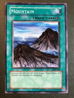 Yugioh - Mountain LOB-048 Common Unlimited 1996 NM - Image 1