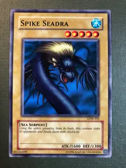 Yugioh - Spike Seadra LOB-103 Common Unlimited 1996 NM - Image 1