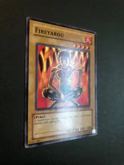 Yugioh - Fireyarou LOB-085 Common Unlimited 1996 NM - Image 2