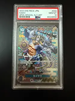 ONE PIECE OP 05 JP PSA 10 Awakening of the New Era Kaido OP05-044 SP Alt. Art. - Image 1