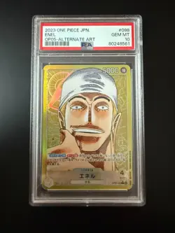 ONE PIECE - OP 05 - JP - PSA 10 Awakening of the New Era Enel OP05-098 Leader - Image 1